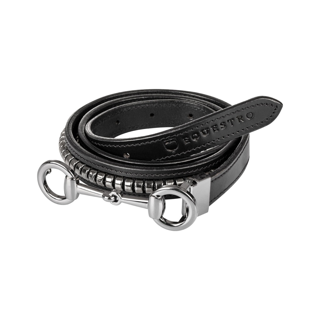 Cinto feminino com clincher e fivela filetto