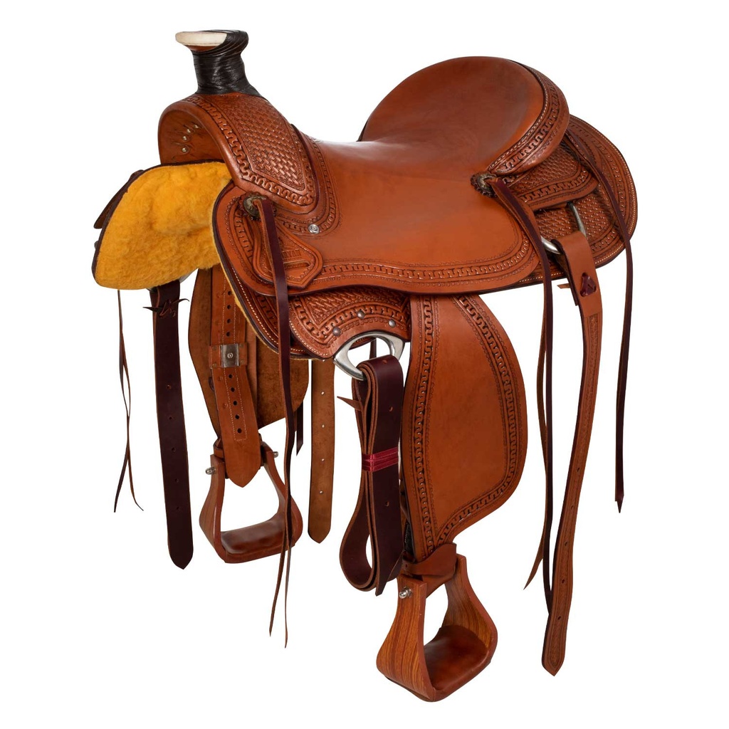 Sela western Wade com tooling em basket