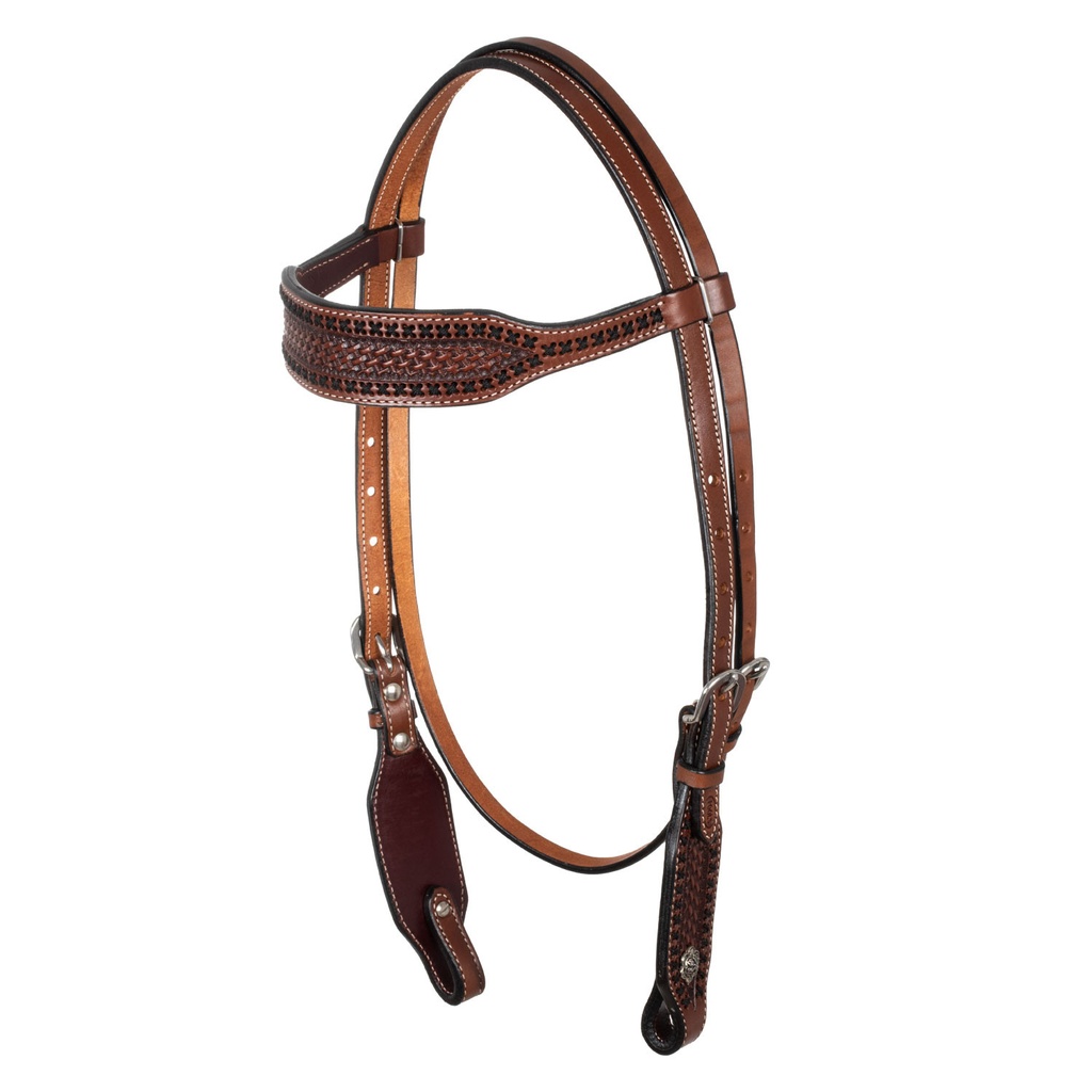 Cabeçada western com testeiro largo
