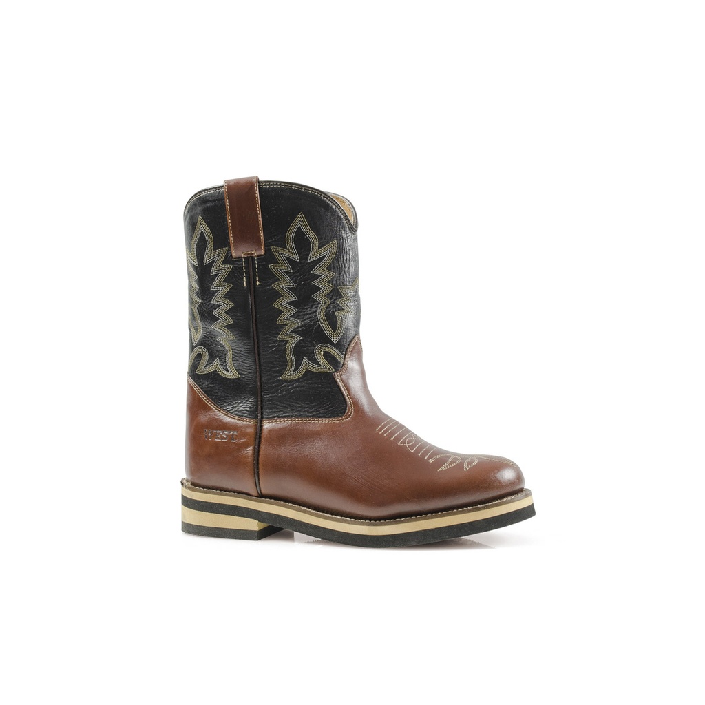 Botas western infantis modelo roping
