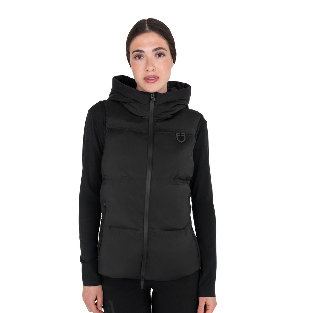 Colete feminino Ridertechnology com pena