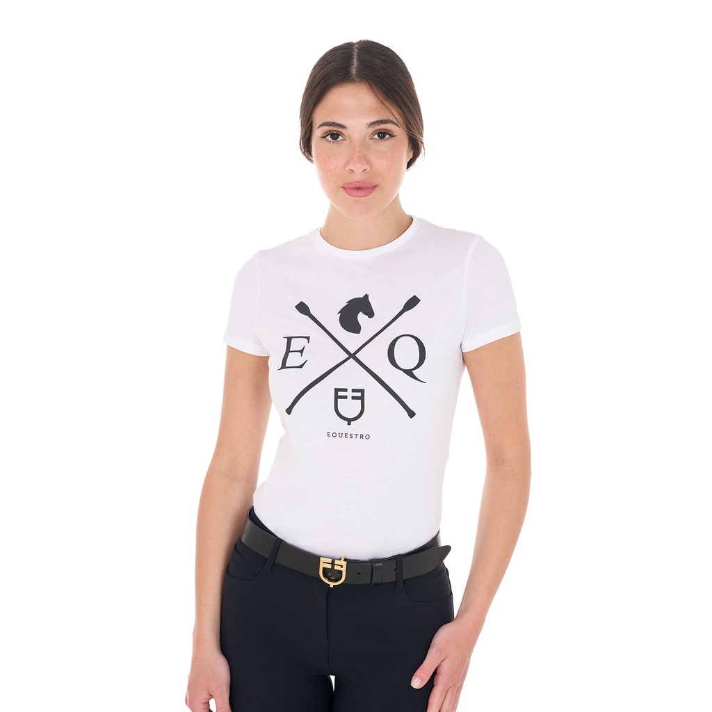 Camiseta feminina EQ de algodão