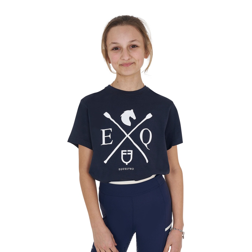 Camiseta infantil EQ de algodão