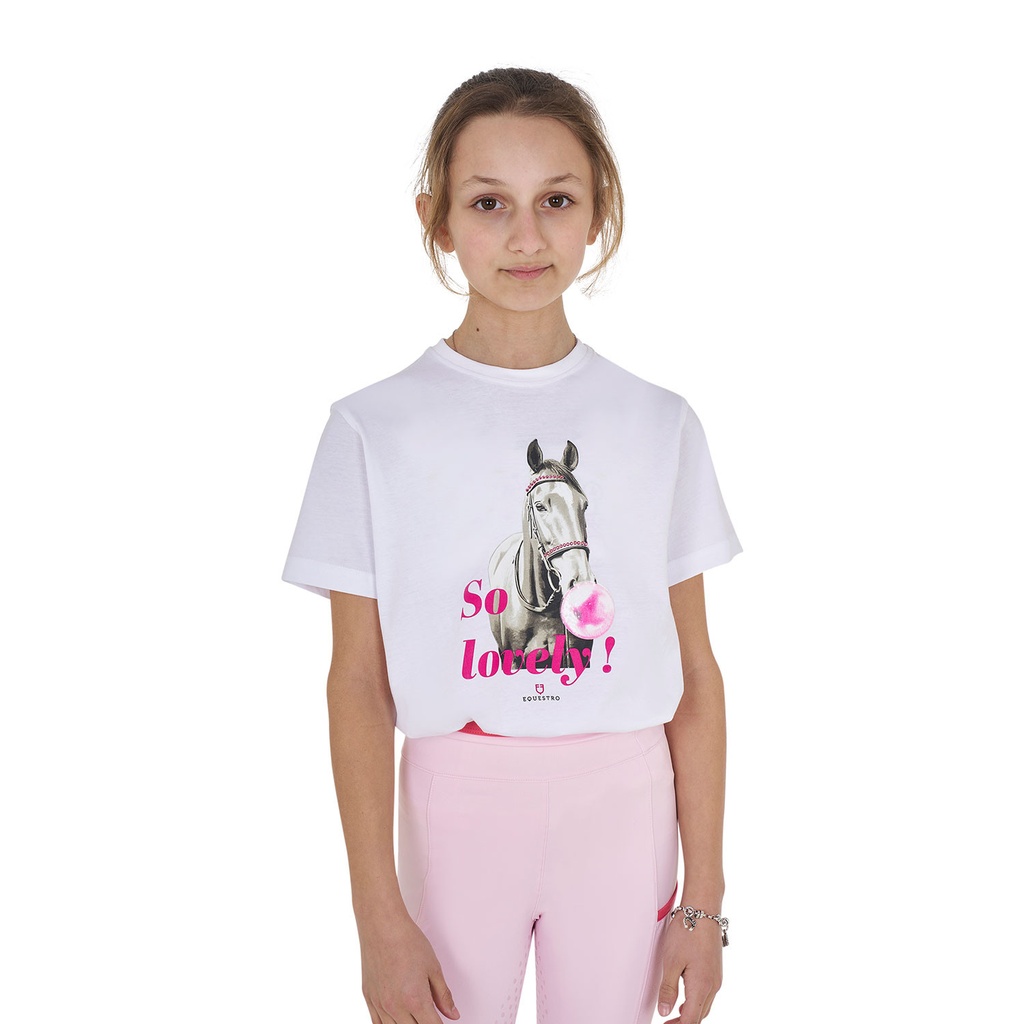 Camiseta infantil So Lovely de algodão