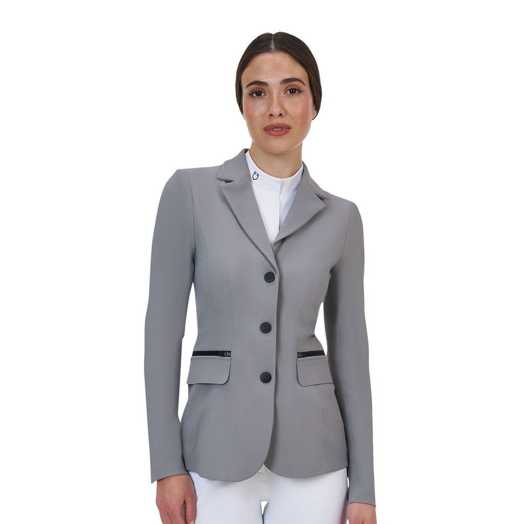 Jaqueta de concurso feminina Equestro Ridertechnology costuras seladas