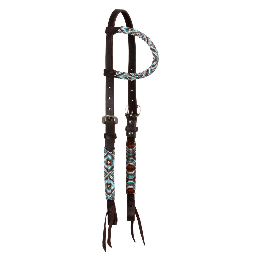 BRIDA WESTERN COM MIÇANGAS DIAMANTE E OLEADO DE UMA ORELHA