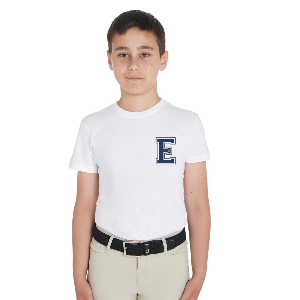 Camiseta de algodão Equestro monogram para menino