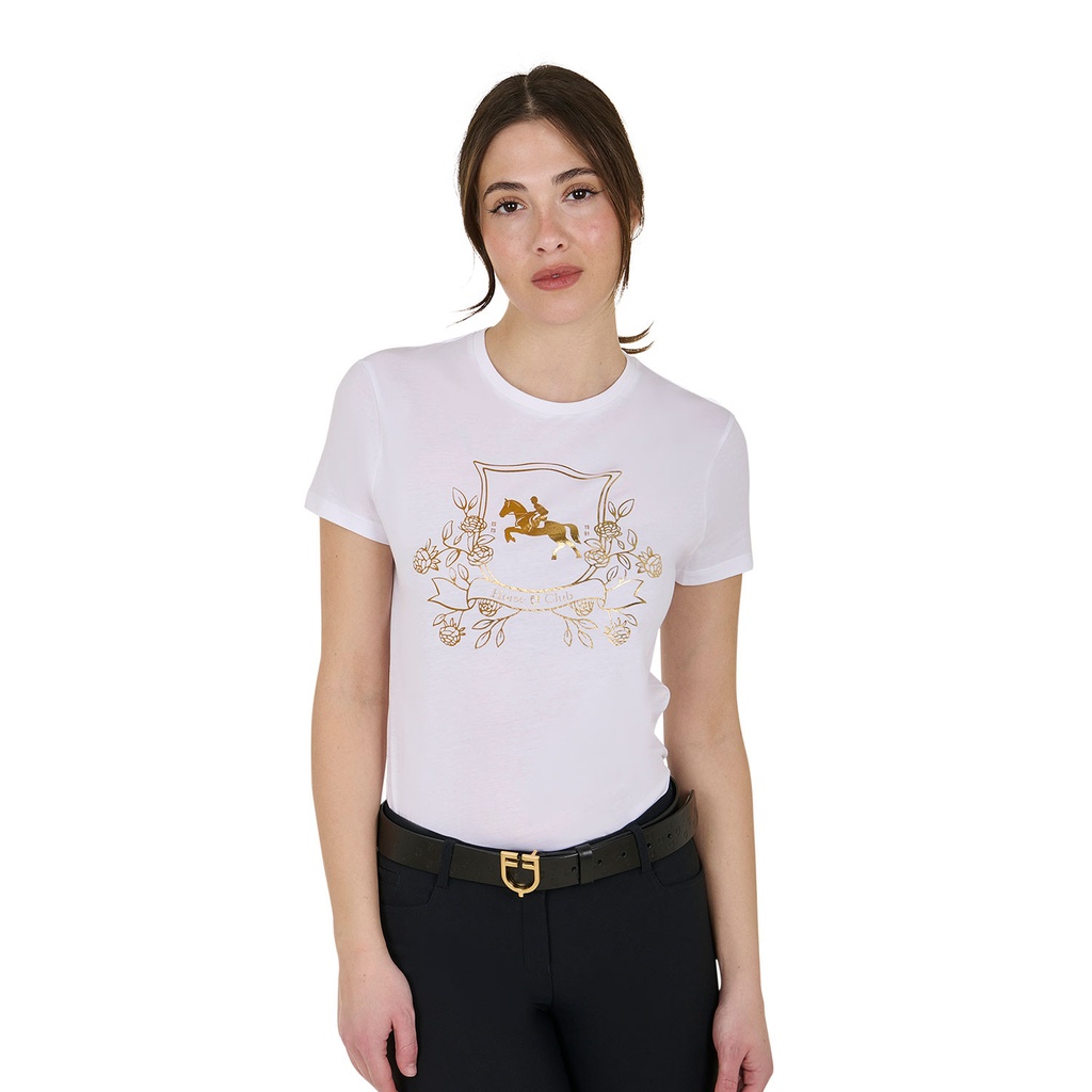 Camiseta feminina de algodão Lamina Horse Club