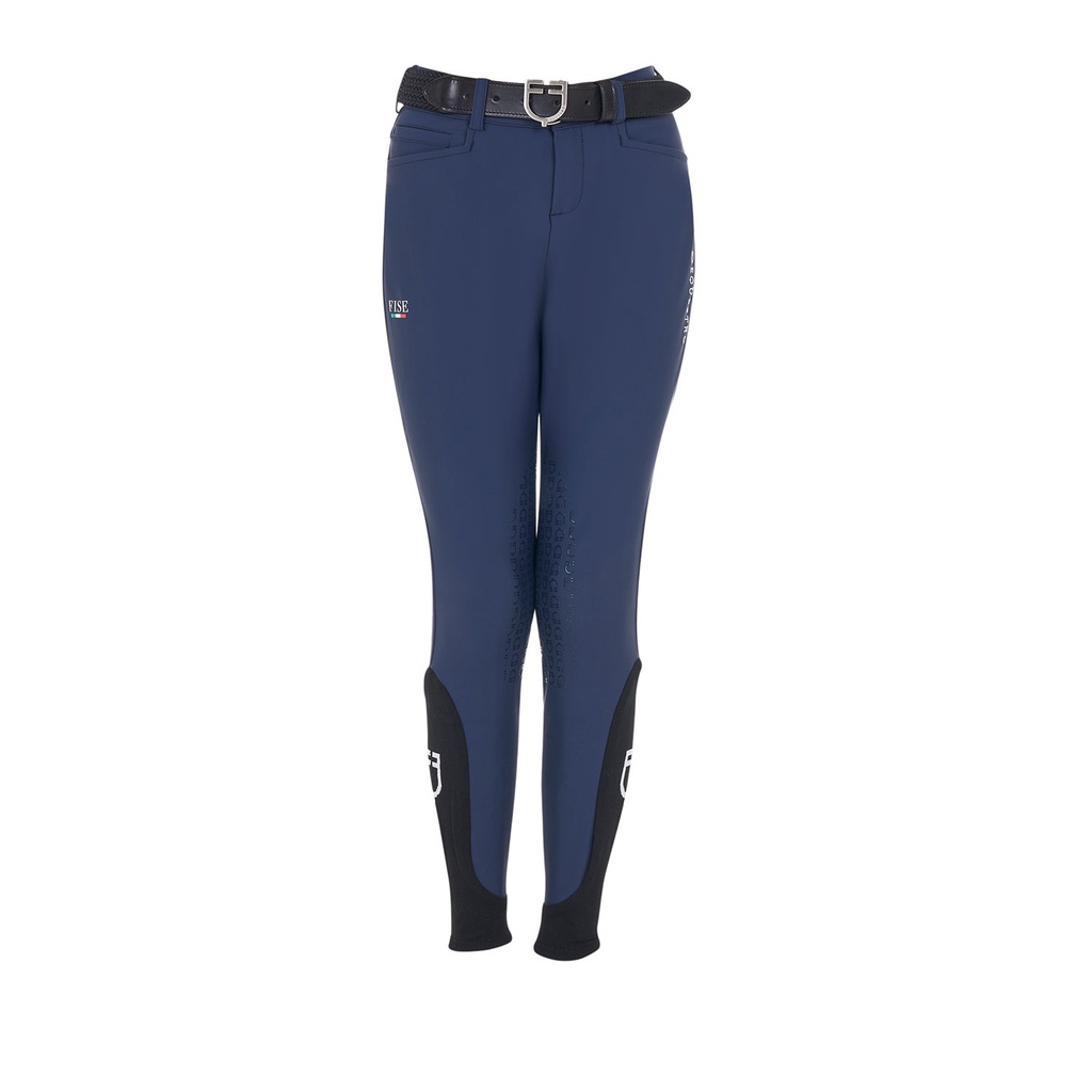 Calças unissexo infantis grip joelho Equestro X FISE