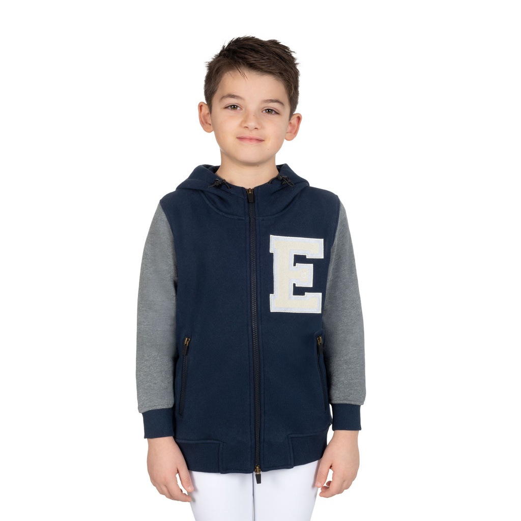 Moletom infantil de inverno com zíper completo