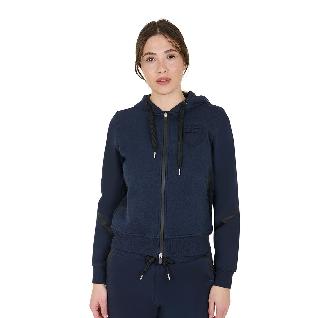 Blusão feminino de inverno com zíper