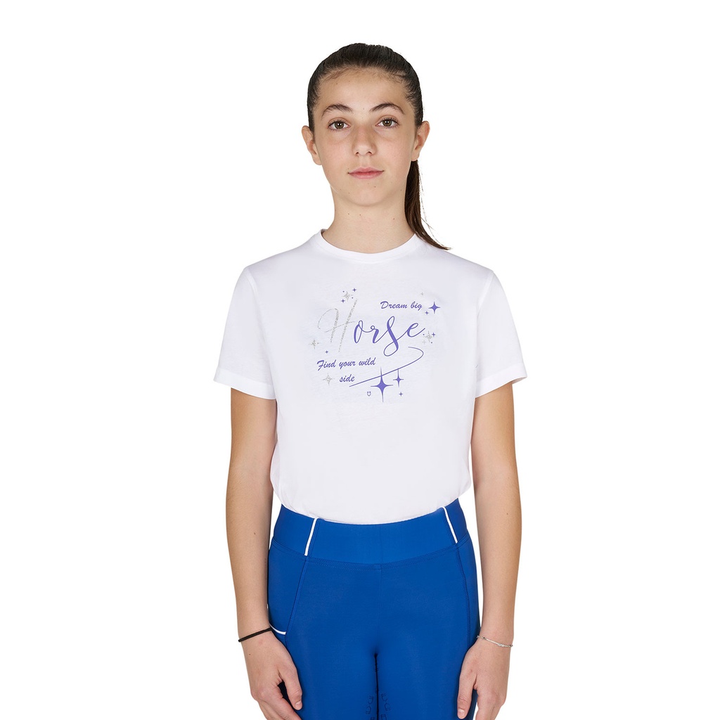 Camiseta de algodão Sonho Grande da menina