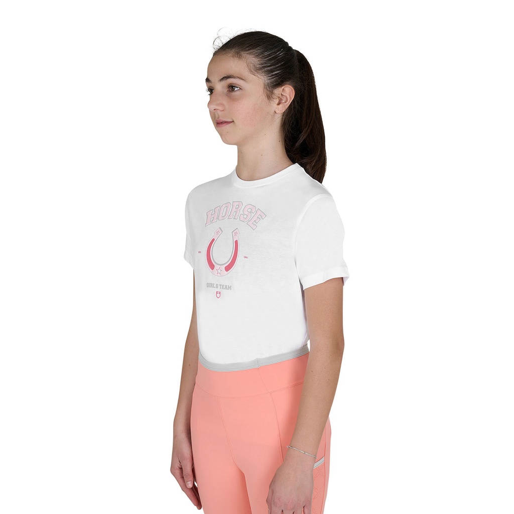 Camiseta de algodão da equipe feminina