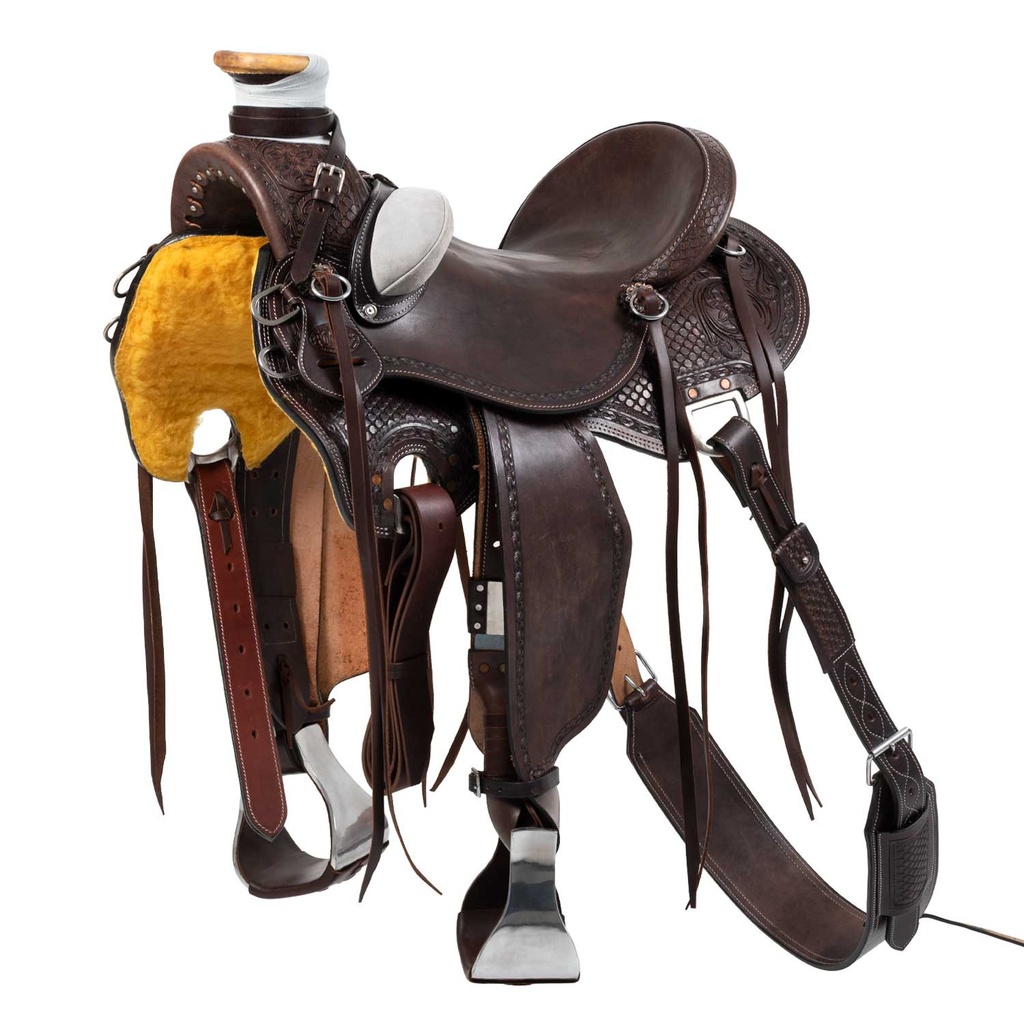 Sela wade western desert stallion com cilha traseira