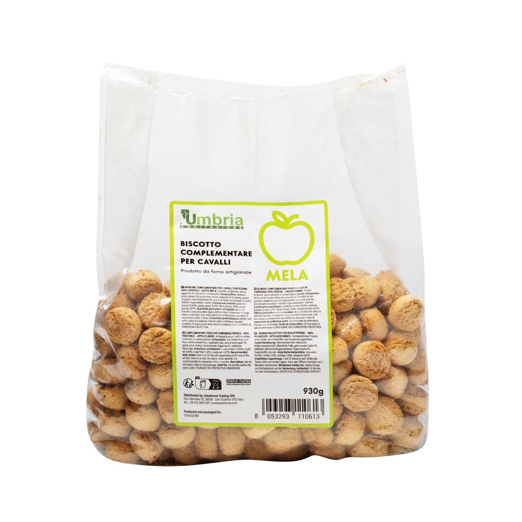BISCOITO VEGETAL PARA CAVALOS SABOR MAÇÃ (930 G)