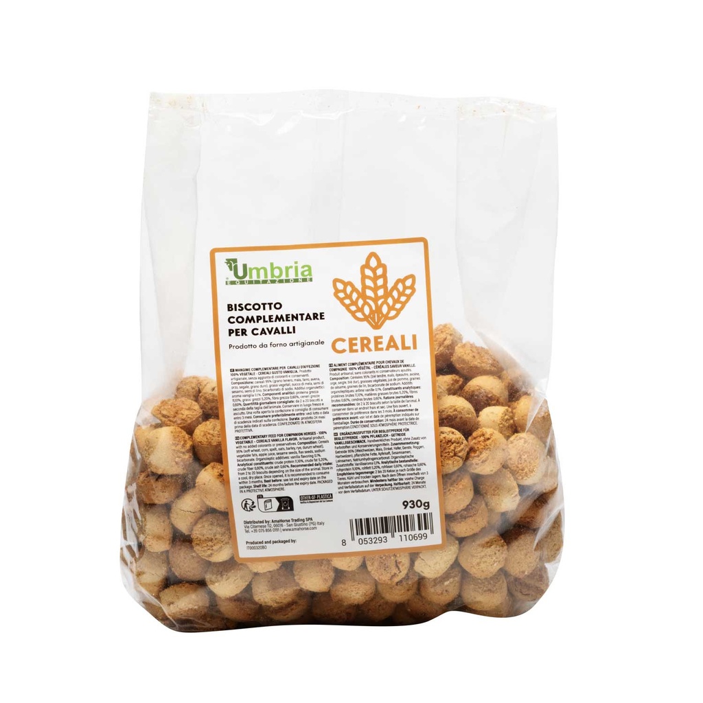 BISCOITO VEGETAL PARA CAVALOS COM CEREAIS (930 G)