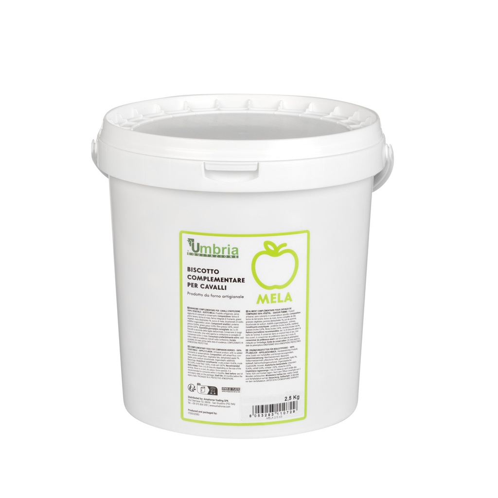 BISCOITO VEGETAL PARA CAVALOS SABOR MAÇÃ (2,5 kg)