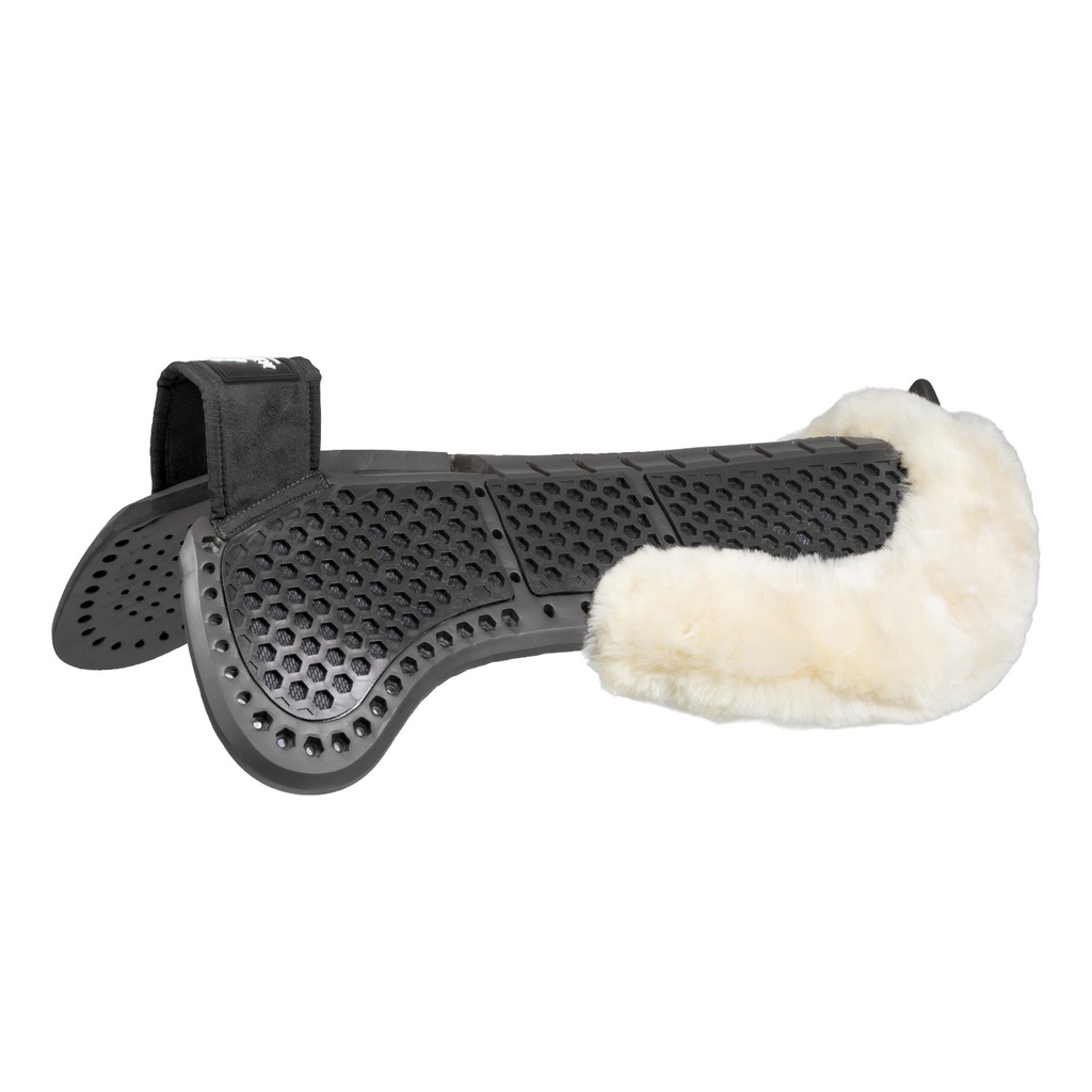 Compensador Piuma EVA withers free Aero Balance gel pad recortado plano com lã