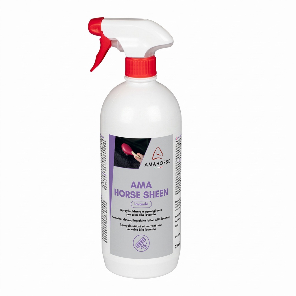 Ama Horse Sheen loção brilhante desembaraçante lavanda (750ml)