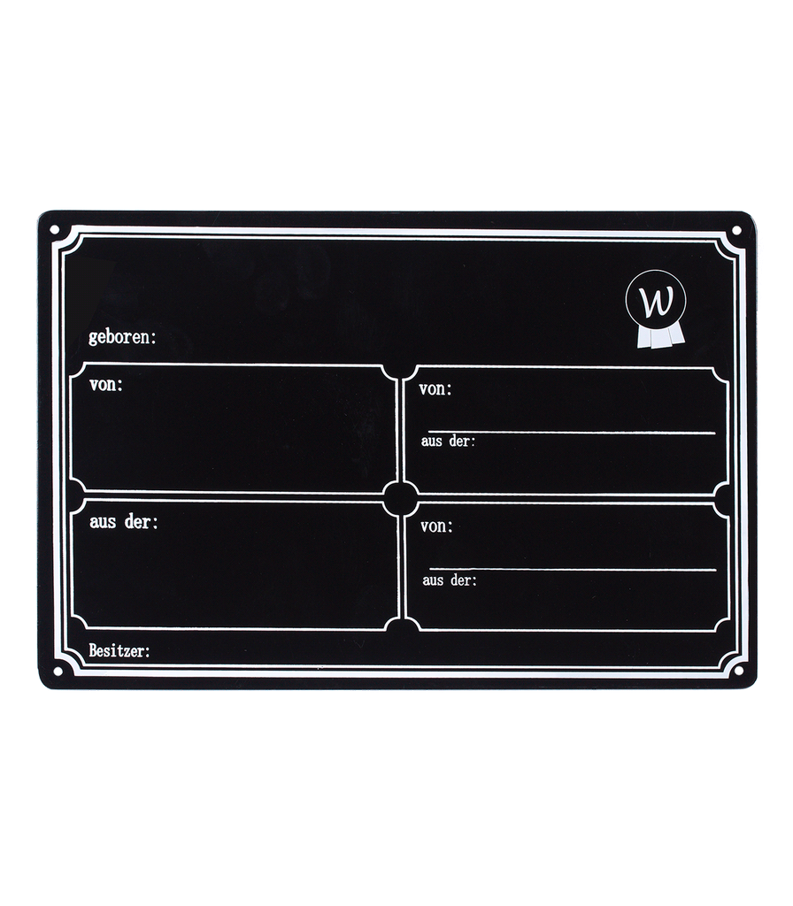 Placa box metal