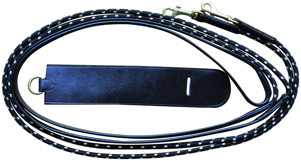 Rédeas alemãs em couro/corda