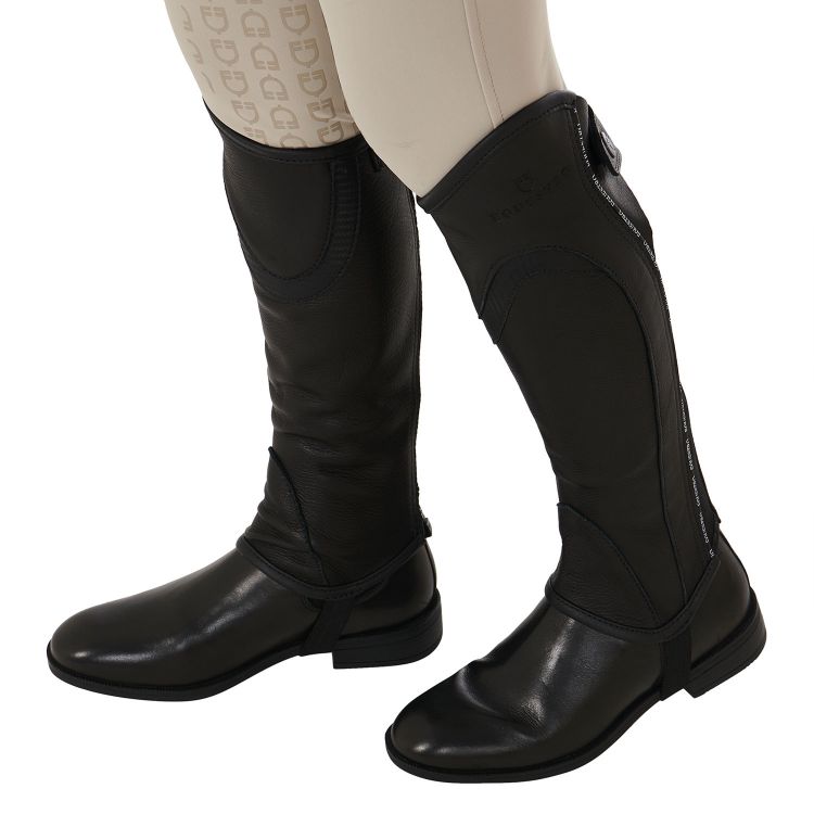 Polainas Piping de couro criança