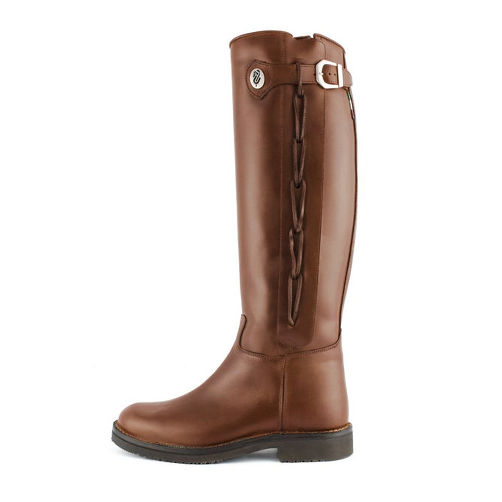 Botas de couro buttero com fecho