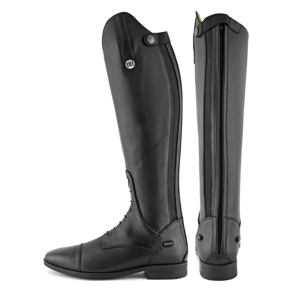 Botas Derby com fecho e atacadores