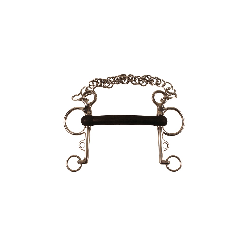 Pelham inteiro revestido a borracha 