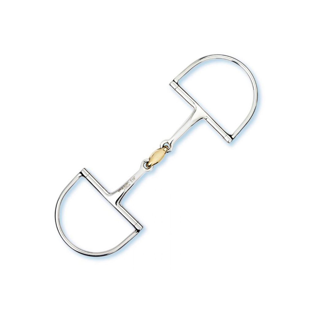 Bridão tripartido com anéis em D stubben