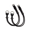 Faceiras de bridão elevador stubben preto (1 par)