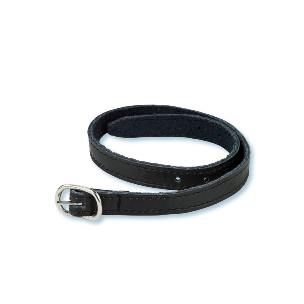Fivela de esporins em couro stubben 45 cm preto