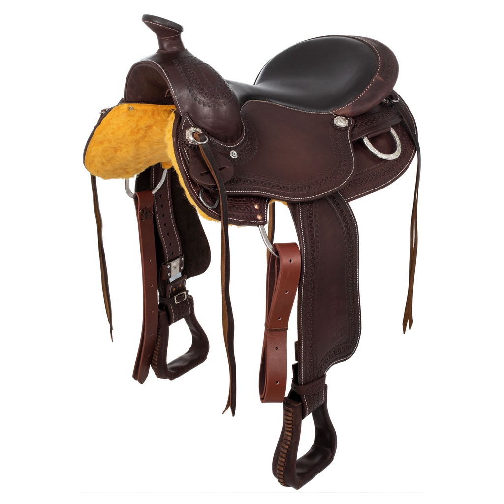 Arreio western stainless steel fitting com estampado florido 2815