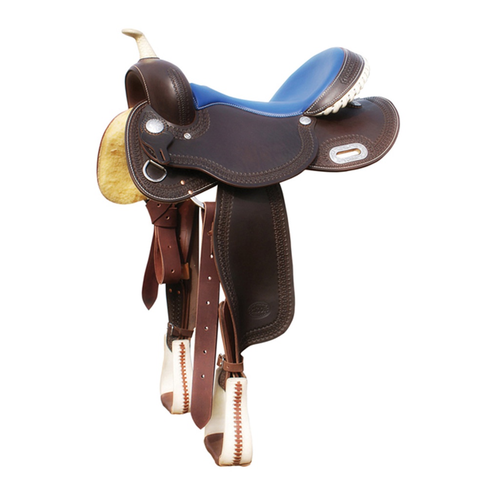 Arreio barrel colorido seat rawhide 5020 pools