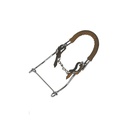 Hackamore cromado com hastes longas 
