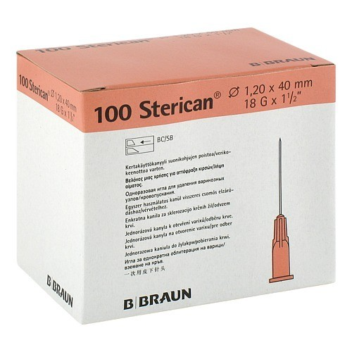 Agulhas 18G 1 1/2" Rosa 100un