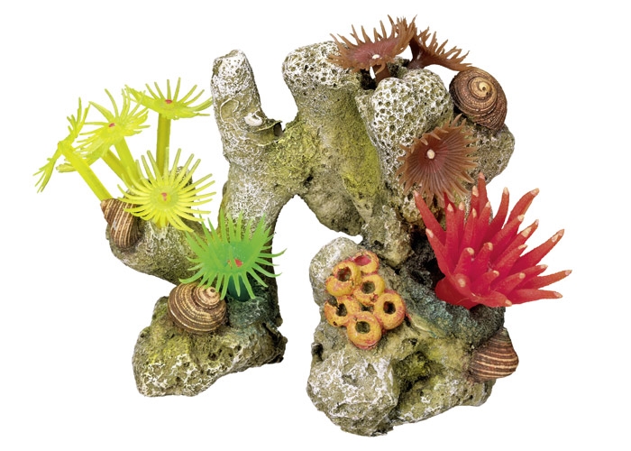 Decoração para Aquários, Lagos e Mesas com plantas "Coral STONE" 