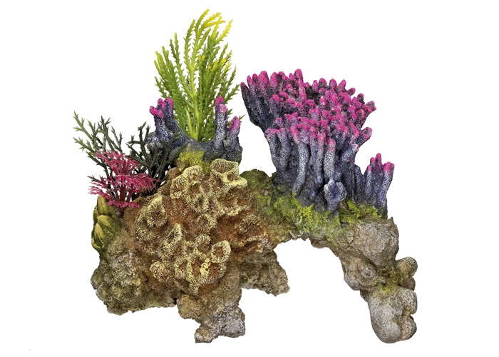 Decoração para Aquários, Lagos e Mesas com plantas "Coral STONE" 