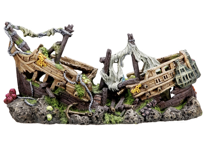 Decoração para Aquários, Lagos e Mesas "BATTLE SHIP XXL"