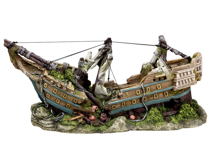 Decoração para Aquários, Lagos e Mesas "BOAT"