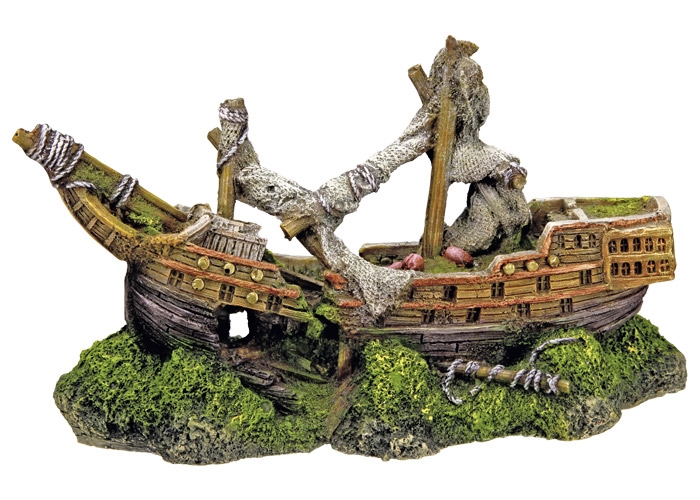Decoração para Aquários, Lagos e Mesas "BOAT"