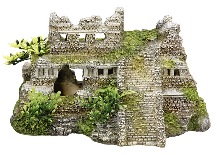 Decoração para Aquários, Lagos e Mesas com plantas "MAYA RUIN"