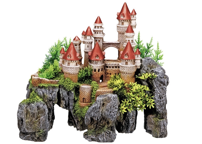 Decoração para Aquários, Lagos e Mesas com plantas "CASTLE"