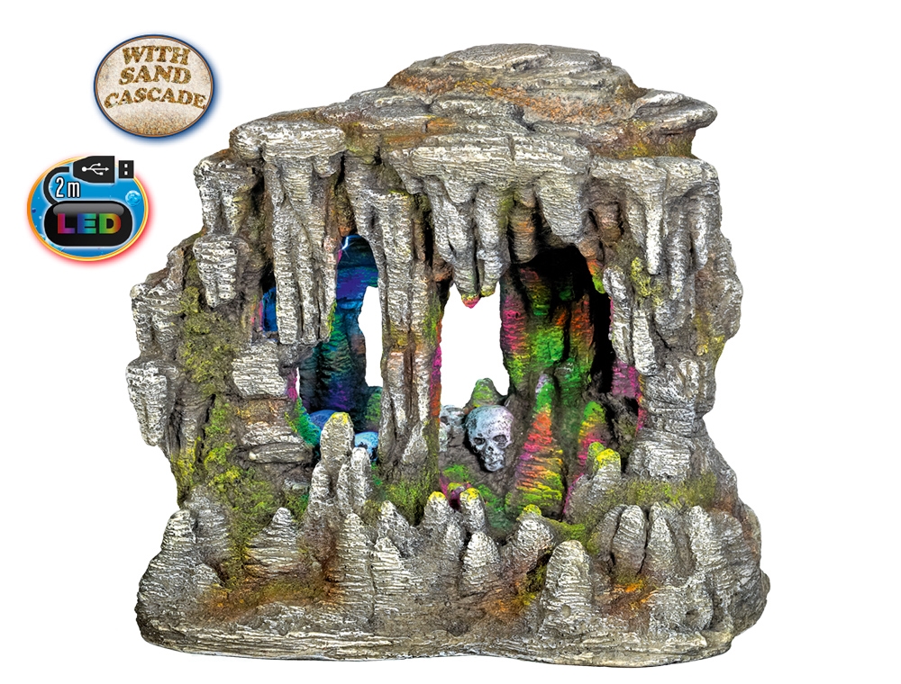 Decor Aqua com LED "CAVE" 