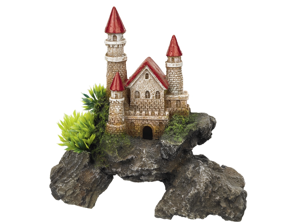 Decor Aqua com plantas "CASTLE" 
