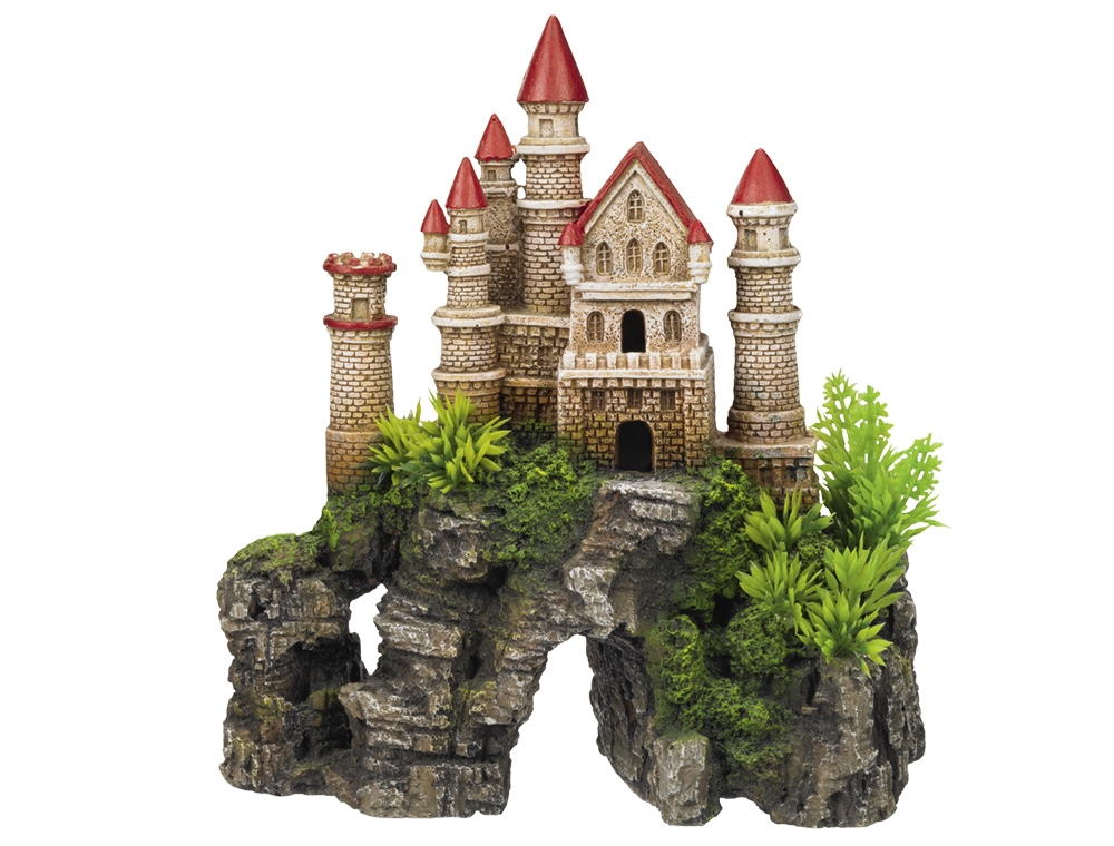Decor Aqua com plantas "CASTLE"