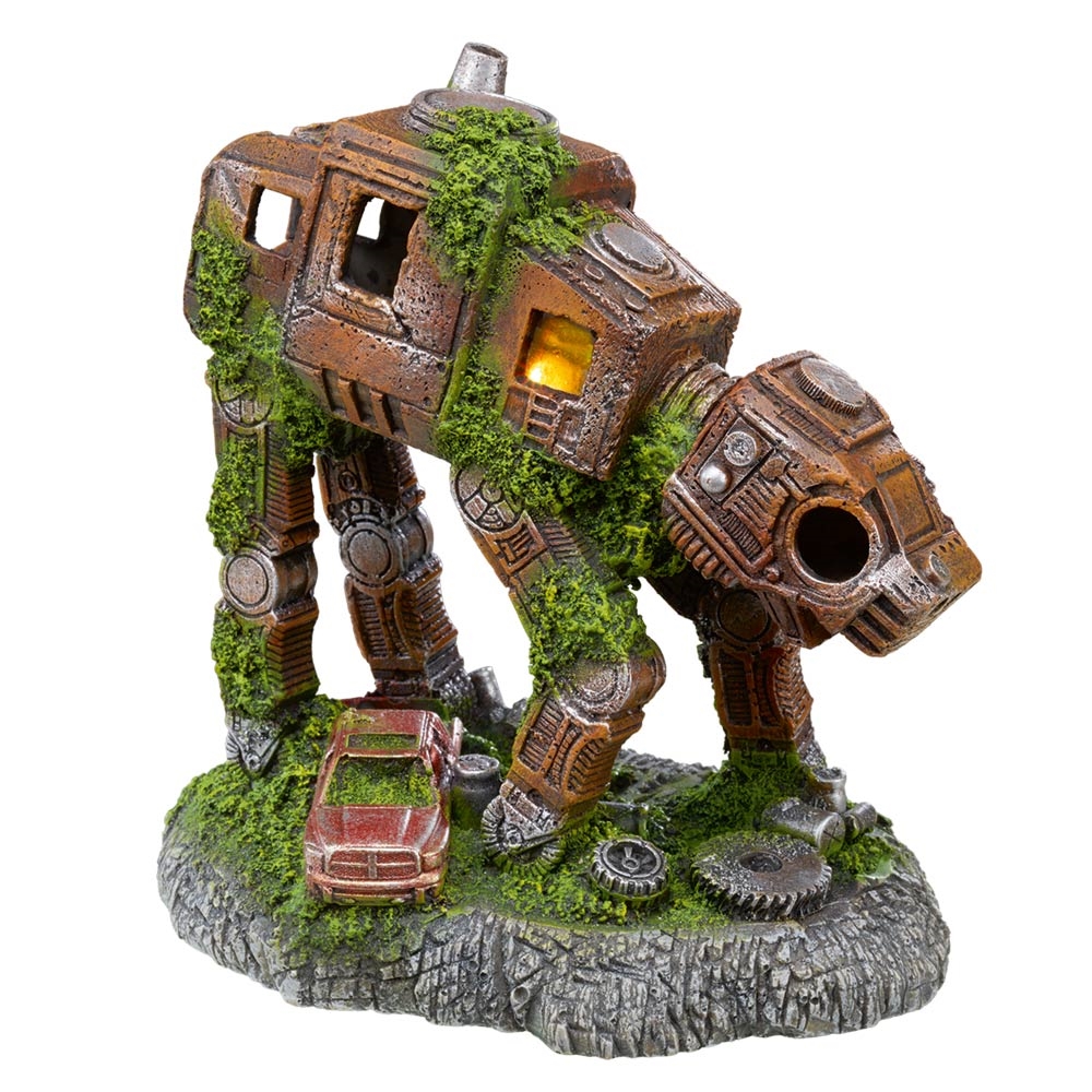Decor Aqua com LED "JUNK ROBOT"