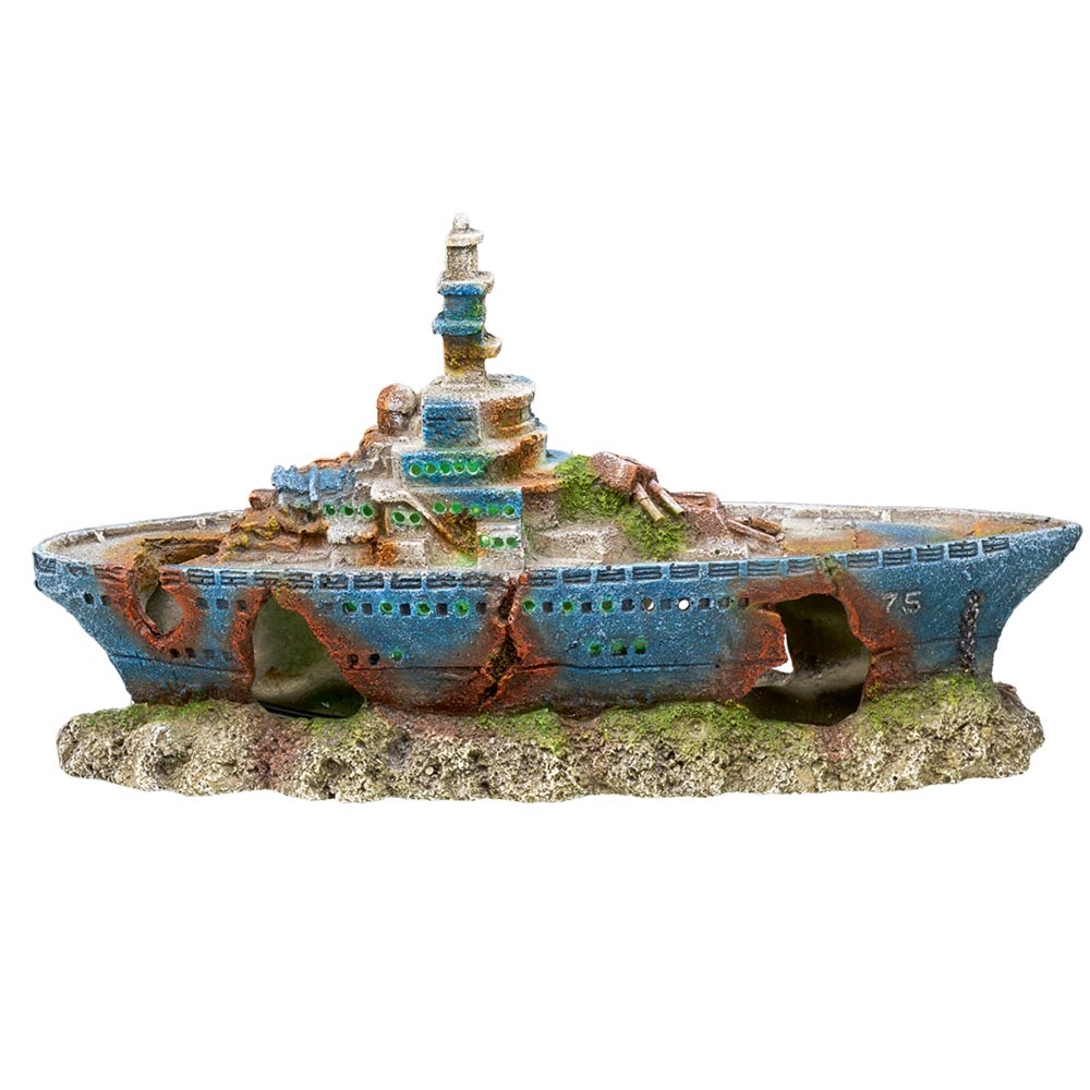 Decor Aqua com LED "SHIP WRACK"