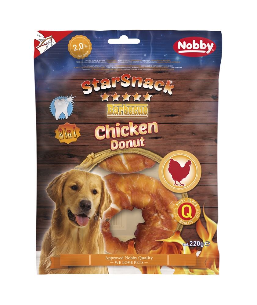 Snack donut de galinha