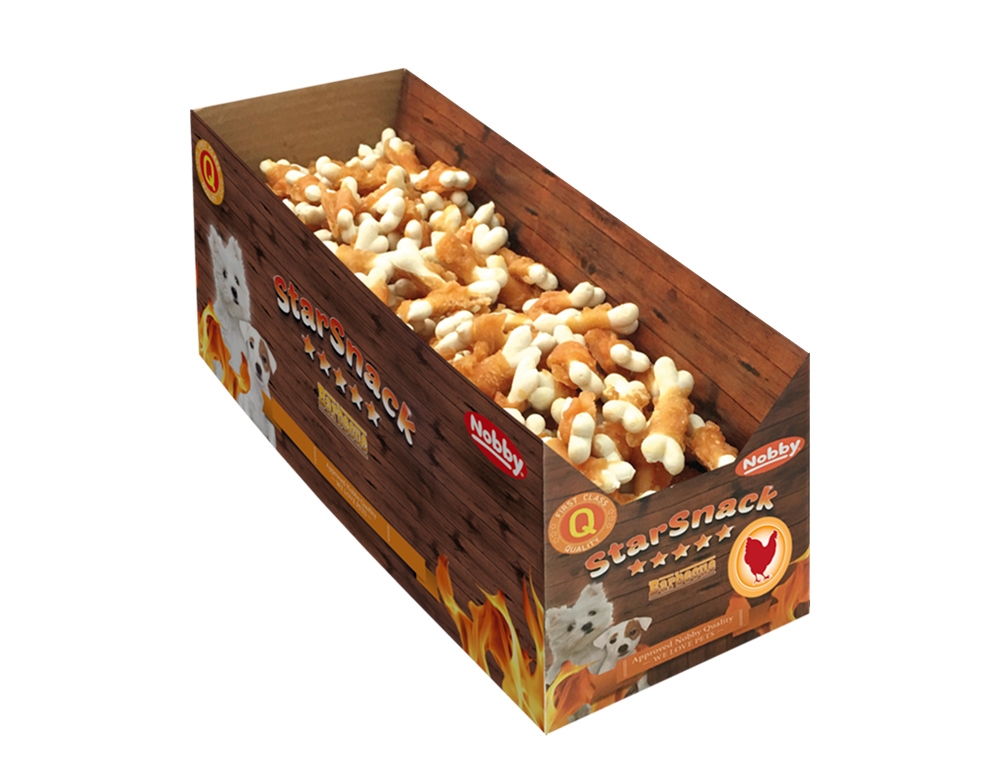 Snack MINI de barbecue de galinha com cálcio